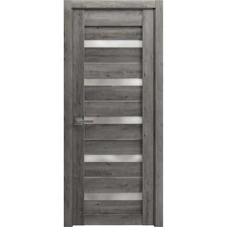 Sartodoors Sturdy Dbl Barn Door 48 x 96in, Matte Black Clear Glass, Stainless Steel 13FT Rail Hangers Heavy Set LUCIA2166DB-S-BLK-4896